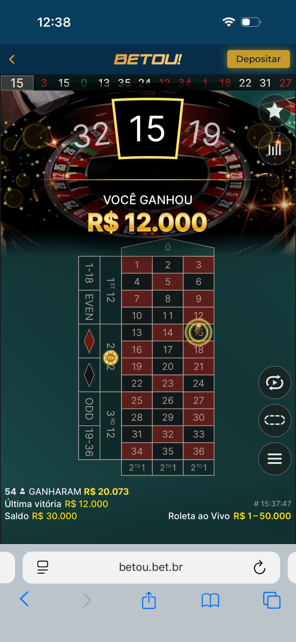 Vitória guismesa · Betou!