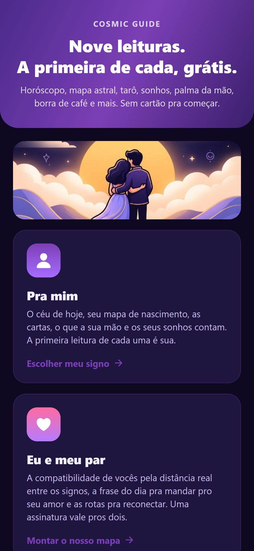 Cosmic Guide rodando