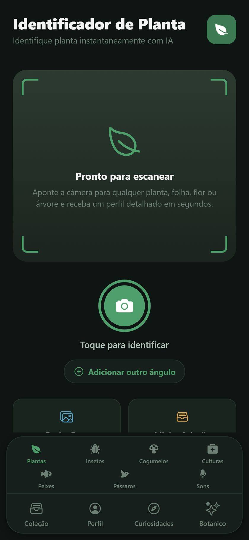 NatureLens — identificar por foto